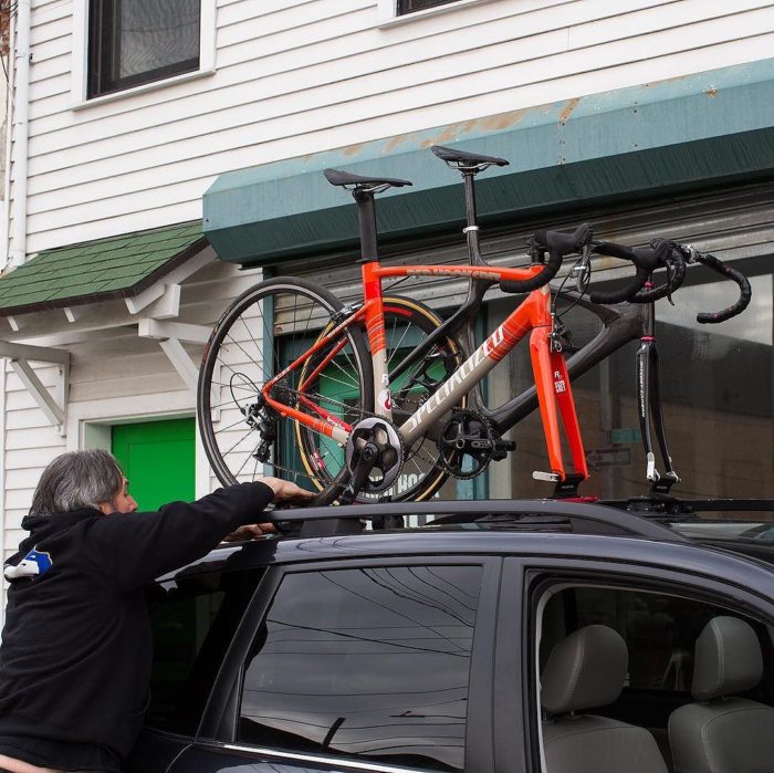 vacuum mount bike rack